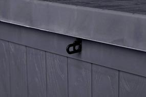 img 1 attached to Wonlink Plastic Deck Box - водонепроницаемая садовая мебель для патио на 120 галлонов (серый)