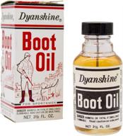🥾 dyanshine leather boot oil - premium shoe and boot oil for preserving, restoring &amp; conditioning dry leather- effective treatment for shoes, boots, couches, car seats, purses, &amp; jackets - made in the usa - 5.5oz logo