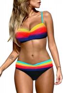 stylish actloe striped swimwear in vibrant yellow – women's clothing logo