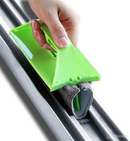 img 4 attached to 🧹 Handheld Door and Window Track Cleaning Brush for Effective Gutter and Desktop Cleaning, Ideal for Glass, Cove Edge Gaps, Sliding Doors, Tile Lines, Car Vents, Air Conditioners, Keyboards, and More