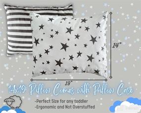 img 3 attached to Stripes 14X19 Pillows Super Pillowcase Machine Hypoallergenic 2 8 Travel Bedding Tilly