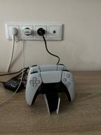 img 1 attached to Sony DualSense dual controller charging station for PS5 white/black review by Vinay Rao ᠌
