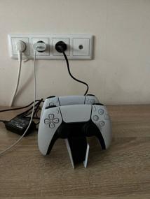 img 14 attached to Sony DualSense dual controller charging station for PS5 white/black