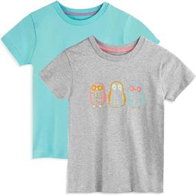 img 4 attached to 👕 Mightly T Shirts: Certified Crewneck Toddler Girls' Clothing - Tops, Tees, & Blouses