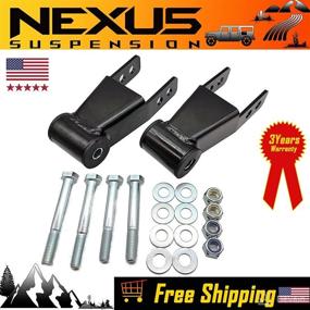 img 2 attached to NEXUS SUSPENSION 2-inch Lift Shackles Leveling Lift Kits for Jeep Cherokee XJ 1984-2001 - Pair of Shackle Lift Kits & Leveling Kits for XJ