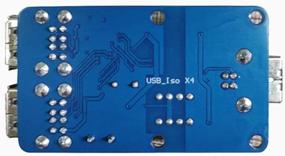 img 3 attached to Taidacent USB HUB Isolation Module With 4 Channel Coupling Protection Board Featuring ADUM3160 Isolator