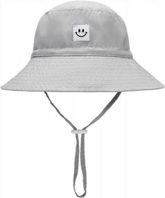 img 4 attached to UPF 50+ Sun Protective Baby Sun Hat - Smile Face Toddler Bucket Cap For Boys & Girls