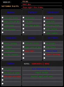 img 2 attached to Organize Weekly Meal Planning With Magnetic Dry Erase Chalkboard Calendar - Includes 15" X 11.75" Refrigerator Planner & 4 Liquid Chalk Markers.