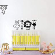 nursery giraffe stickers bedroom bathroom nursery logo