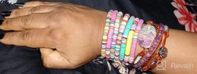 img 7 attached to Boho Blue Natural Stone Handmade 🌿 5 Wraps Bracelet for Women - YGLINE Bracelet