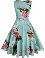 owin womens vintage floral cocktail women's clothing - dresses logo