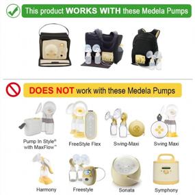 img 3 attached to Maymom MyFit Pump Parts Compatible With Medela PersonalFit Medela Breast Pump, Pump In Style Advanced, Lactina, Symphony, Incl Exra Large Breast Pump Flange (30Mm) Base Connector Valve Membrane Tube
