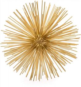 img 4 attached to 7-Inch Metal Torre & Tagus Gold Sphere Decor Spike Tabletop Geometric Starburst 3D Shelf Accent Mid Century Modern Urchin Sculpture Home Decoration