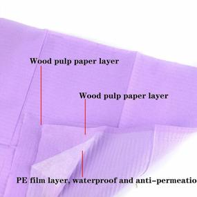 img 1 attached to 125-Piece Pack Of AebDerp Waterproof Disposable Tattoo Tablecloth Napkins For Clean Tattooing - Purple