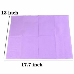 img 3 attached to 125-Piece Pack Of AebDerp Waterproof Disposable Tattoo Tablecloth Napkins For Clean Tattooing - Purple