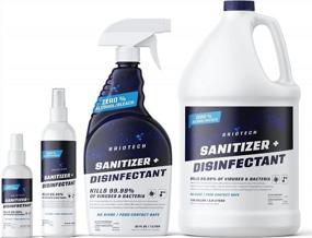 img 3 attached to BRIOTECH Sanitizer + Disinfectant: Kills 99.99% Of Viruses & Bacteria, HOCl Hypochlorous Spray, 0% Bleach & Alcohol, Food Contact Safe!