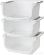 📦 efficient home-x small nesting and stackable storage bins, set of 3 - maximize storage with 10l x 8w x 5.75h space логотип