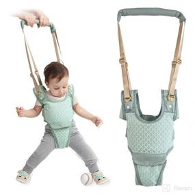 img 4 attached to 👶 UBRAVOO Handheld Baby Walker - Adjustable Harness Keeper for 7-24 Months, Blue - Walking Belt and Walk Assistant for Kids and Toddlers - Perfect Baby Learning Toy
