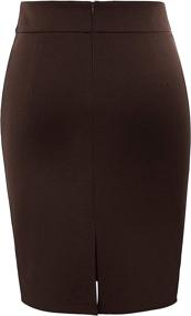 img 3 attached to Womens Elastic Stretch Bodycon Pencil Women's Clothing and Skirts