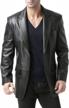bgsd men's richard classic leather blazer lambskin sport coat jacket - regular, big & tall and short sizes available! logo