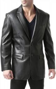img 3 attached to BGSD Men'S Richard Classic Leather Blazer Lambskin Sport Coat Jacket - Regular, Big & Tall And Short Sizes Available!