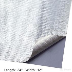 img 3 attached to 🔥 BBTO Adhesive Backed Aluminized Fiberglass Heat Sheet - Ultimate Heat Protection Barrier, Hose and Auto Use - Insulation, Shielding, and Reflective - Silver, 12 x 24 Inch