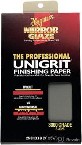 img 1 attached to 🚗 Meguiars S3025 Mirror Glaze Unigrit Finishing Paper 3000 Grit: High-Quality 25 Sheet Set for Ultra-Smooth Automotive Finishes