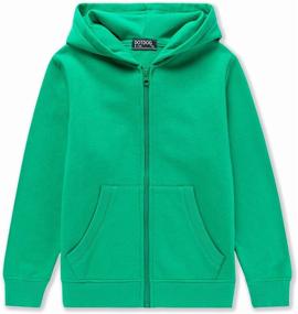 img 4 attached to DOTDOG Unisex Brushed Fleece 👕 Sweatshirt: Boys' Fashion Hoodies & Sweatshirts Collection