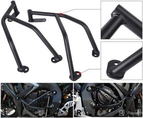 img 4 attached to Stunt Cage Slider Engine Guard Steel Crash Bar for GSX-R600 GSX-R750 - Motorcycle Frame Falling Protector, Crashbar Bumper - GSXR GSX-R 600 750 Accessories 2006-2010