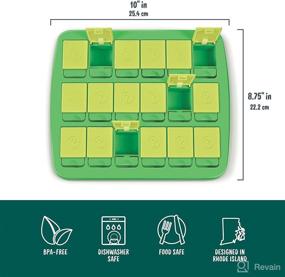 img 2 attached to 🍽️ Fred MATCH UP Memory Snack Tray Green: Portable and Convenient, 10 x 8.75 inches