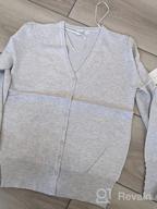 img 1 attached to Stylish And Comfortable: Women'S Classic V-Neck Knit Cardigan With Long Sleeves And Button-Down Design review by Covey Palmer