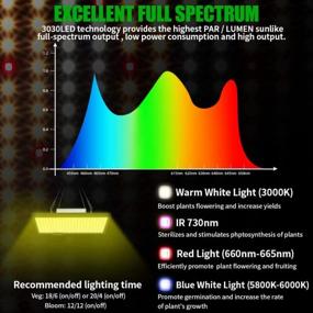 img 2 attached to WAKYME J-1000W LED Grow Light Waterproof 2X4Ft Dimmable Sunlike Full Spectrum Grow Lamp Plant Light With Fan For Hydroponic Indoor Seedling Veg And Flower Greenhouse Growing Light With 350Pcs LEDs
