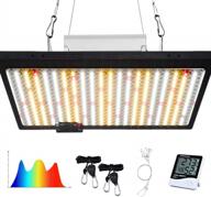 wakyme j-1000w led grow light waterproof 2x4ft dimmable sunlike full spectrum grow lamp plant light with fan for hydroponic indoor seedling veg and flower greenhouse growing light with 350pcs leds logo