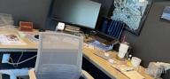 картинка 1 прикреплена к отзыву Cherry SHW Home Office 55"X60" Large L Shaped Corner Desk - Perfect For Your Home Office! от Rick Gondoras