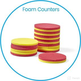 img 3 attached to 🔢 hand2mind Foam Two-Color Counters: Colorful Math Manipulatives for Kids (Pack of 200)