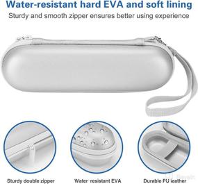 img 1 attached to ProCase Electric Toothbrush Hard Travel Case for Oral-B Pro 1000 1500 7000 8000/ Philips Sonicare 5100 6100: Compact Protection On-the-Go