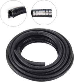 img 2 attached to 🚗 YIJINSHENG 16ft Car Door Edge Guard: U-Shape Trim Rubber Seal Protector for Ultimate Car Protection