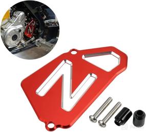 img 4 attached to NICECNC Red Crank Case Saver Chain Guide Guard Compatible With Yamaha Raptor 700 2006-2021 2020 2019 2018