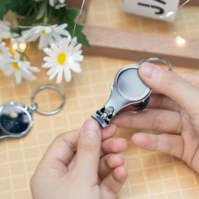 img 2 attached to WSERE 3-In-1 Stainless Steel Nail Clipper, Bottle Opener & Keychain - The Ultimate Multitool For Grooming And Lifestyle