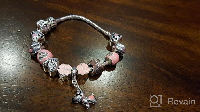 img 1 attached to Lucky Charm Bracelet for Daughter: Presentski's Love and Clover Silver Plated Lucky Dog Charm Bracelet review by Vinay Kolluri