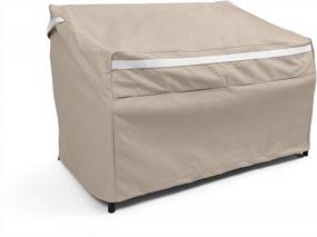 img 4 attached to Protect Your Patio Bench In Style With Covermates Premium Polyester Outdoor Cover