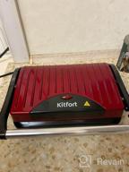 img 2 attached to Sandwich maker Kitfort KT-1609 Panini Maker, red review by Ewa Ewa (Wietrzyk) ᠌