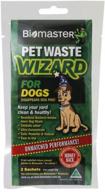 natural pet waste digesters with enzymes for quick breakdown - 2 sachets in pet waste wizard concentrate logo