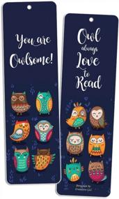 img 1 attached to Get Wild With Creanoso Animal Bookmarks - 60 Pack Of Dog, Horse, Owl, Sloth, And Wolf Bookmarks For Book-Lovers Of All Ages!