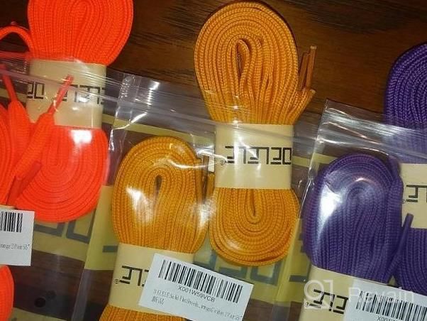 img 1 attached to 2 Pairs Of DELELE Thick, Hollow Flat Shoelaces For Athletic Shoes With Solid Strings review by Kris Wagner