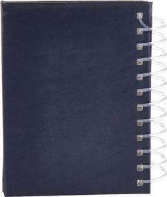img 2 attached to 📷 Pioneer Photo Albums: Navy Blue Mini Photo Album with 50 Pocket Spiral Bound Leatherette & Easel for 4x6 Prints