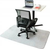 protect your hardwood and tile floors with xfasten's anti-slip office chair mat - large, durable and perfect for home office логотип