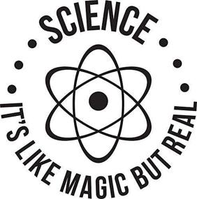 img 1 attached to 🔬 Merging Magic and Reality: Science Sticker Decal for Windows and Bumpers - 5" Vinyl