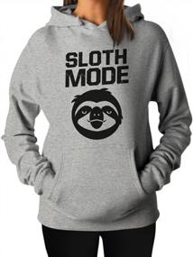img 4 attached to Funny Sloth Mode Hoodie: Perfect Gift For Women & Teen Girls!