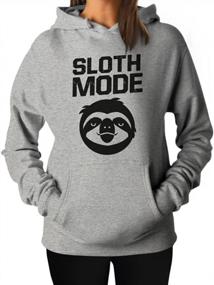 img 4 attached to Забавная толстовка с капюшоном Sloth Mode: идеальный подарок для женщин и девочек-подростков!